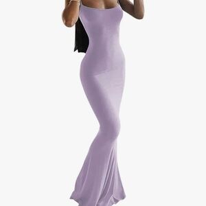 Elegant Lavender Maxi Dress
